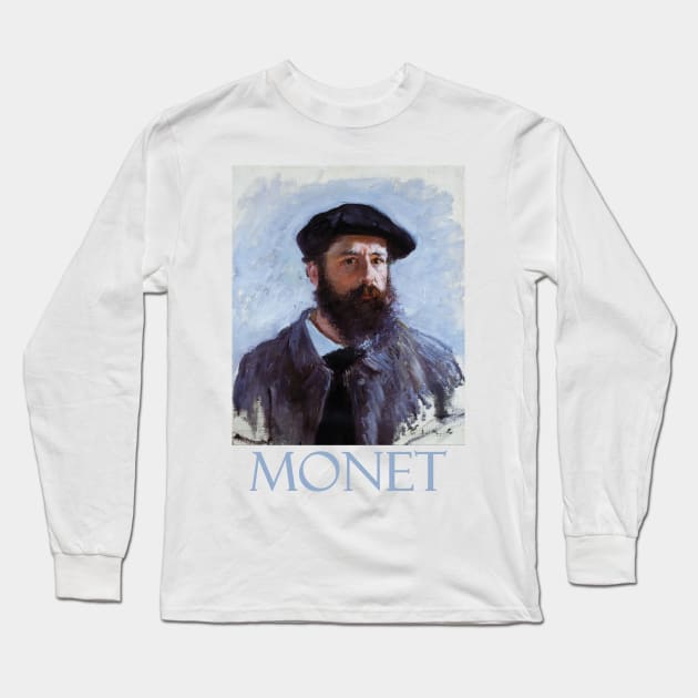 Claude Monet - Self Portrait Long Sleeve T-Shirt by Naves